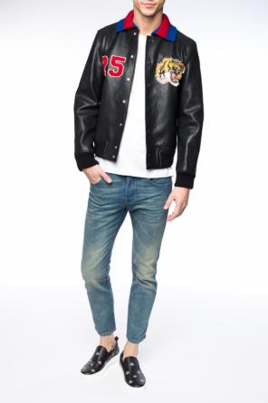 Leather bomber jacket, zdjęcie 2 Leather bomber jacket od Gucci